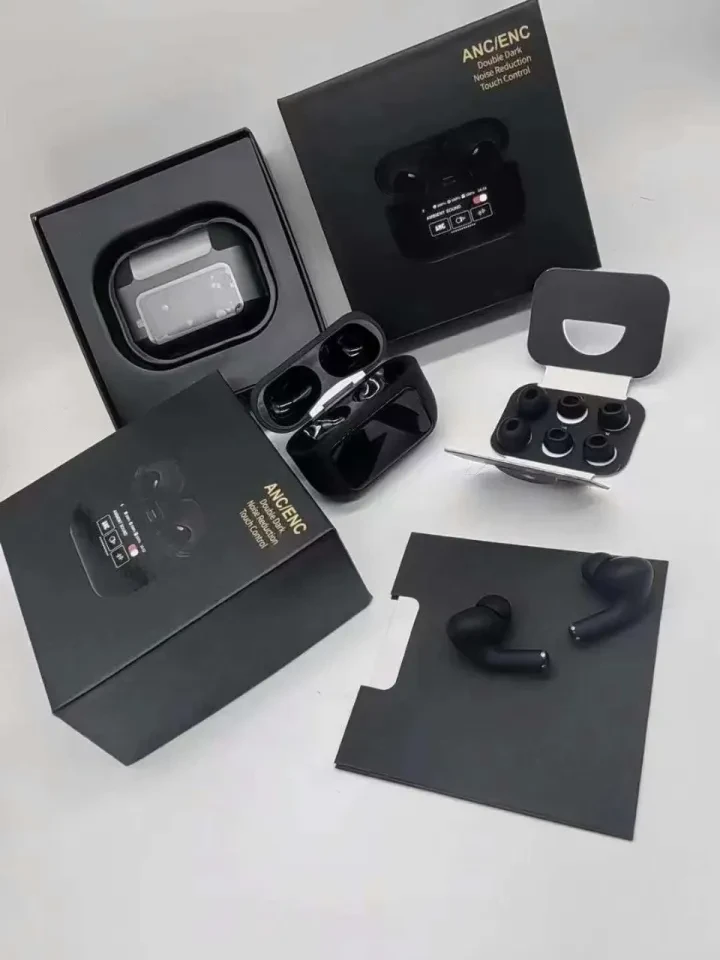 A9 Pro Black Touch Screen TWS Earbuds