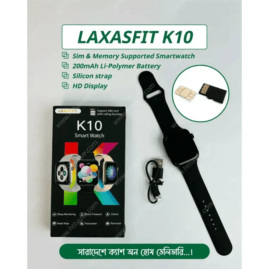 K10 Ultra Smart Watch SIM Supported 2.1 Inch HD Display Wireless Charger