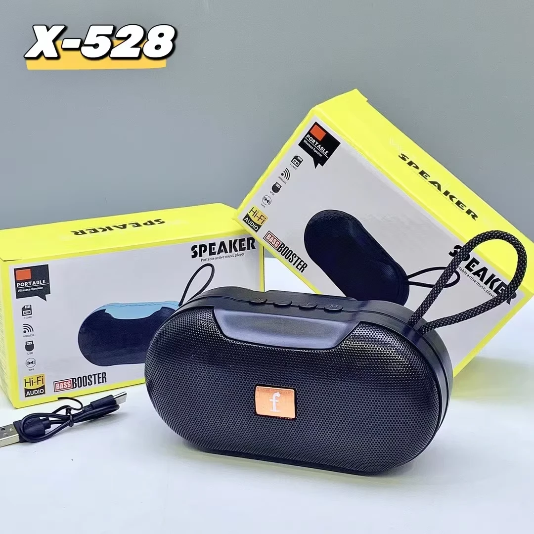 X-528 Portable Bluetooth Speaker 5W Wireless Speaker with FM Radio USB TF Card and TWS