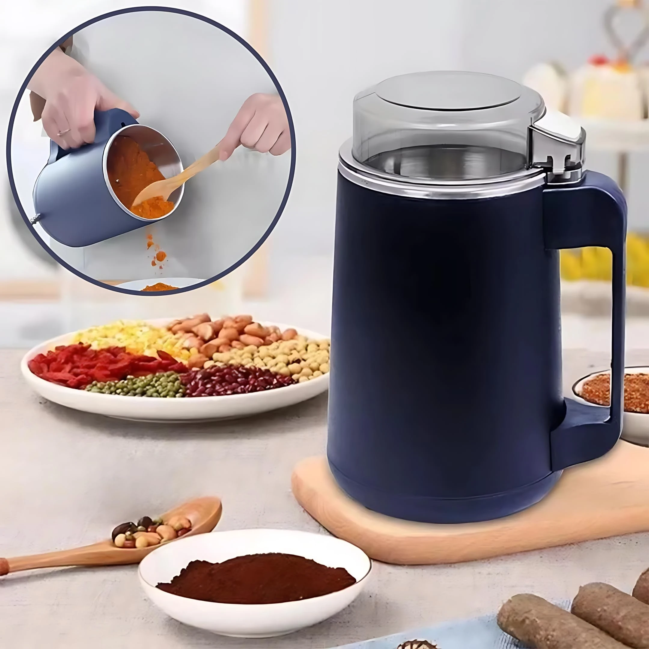 NM-8600 Multifunctional Electric Grinder for Spices, Coffee and Nuts