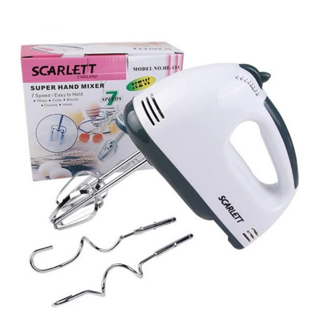 Scarlett Egg Beater Hand Mixer Machine for Cake, Cream and Baking