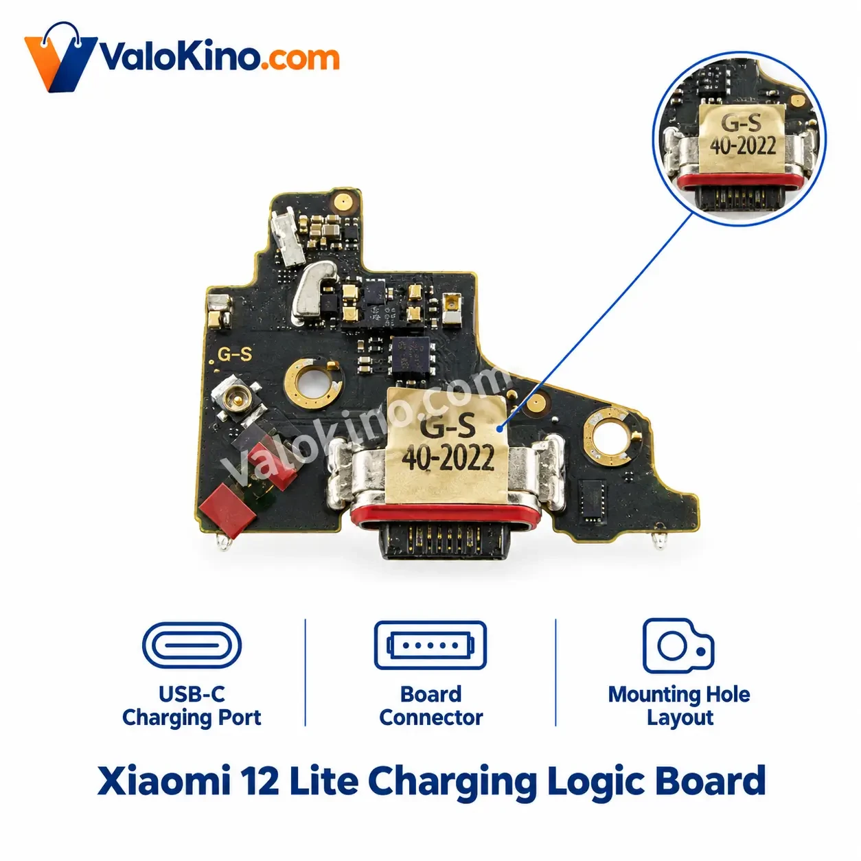 Xiaomi 12 Lite Charging logic board price in Bangladesh