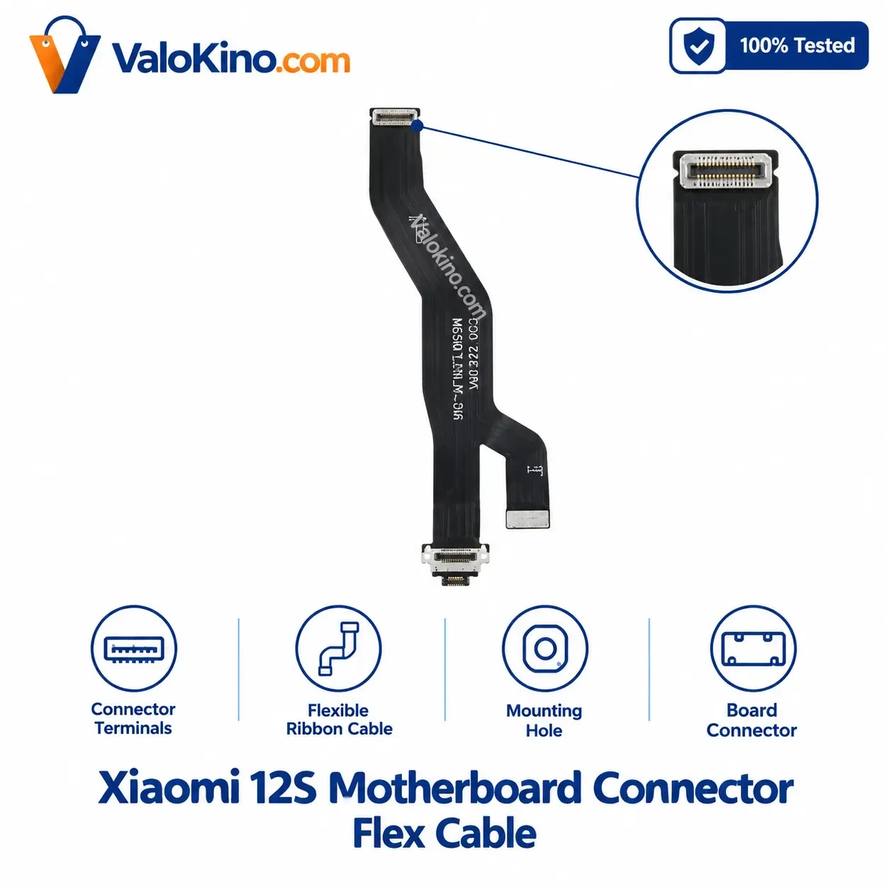 Xiaomi 12S Motherboard Connector flex cable Price in Bangladesh