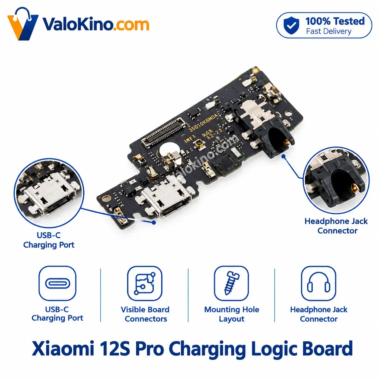 Xiaomi 12S Pro Charging logic board Price in Bangladesh
