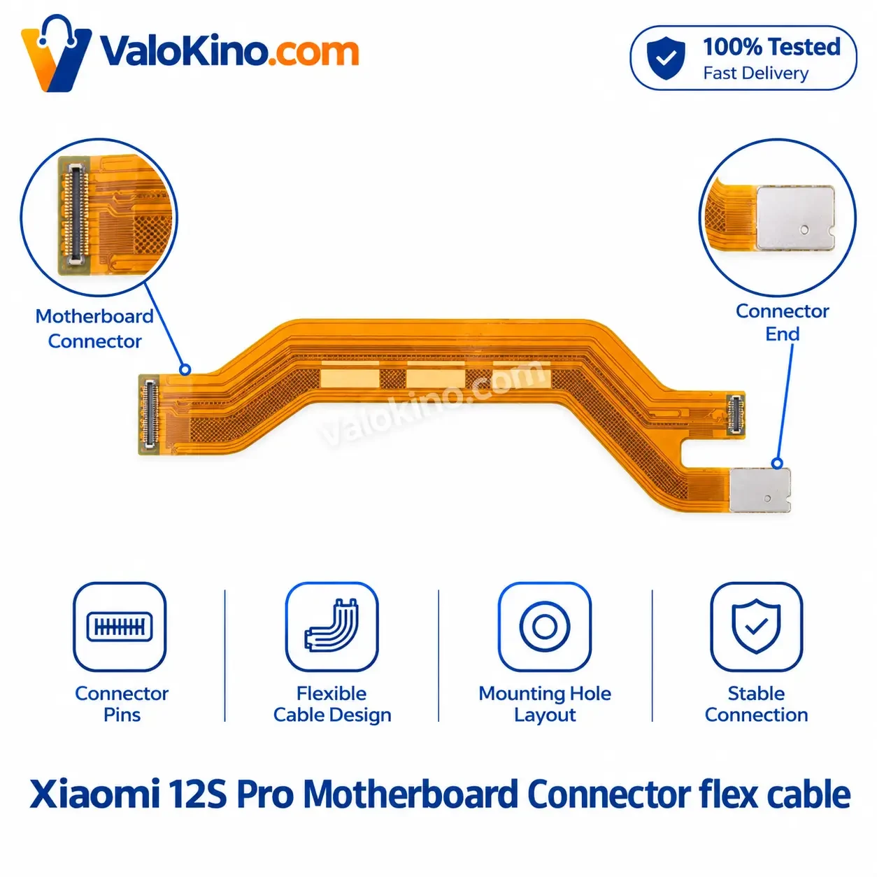 Xiaomi 12S Pro Motherboard Connector flex cable Price in Bangladesh