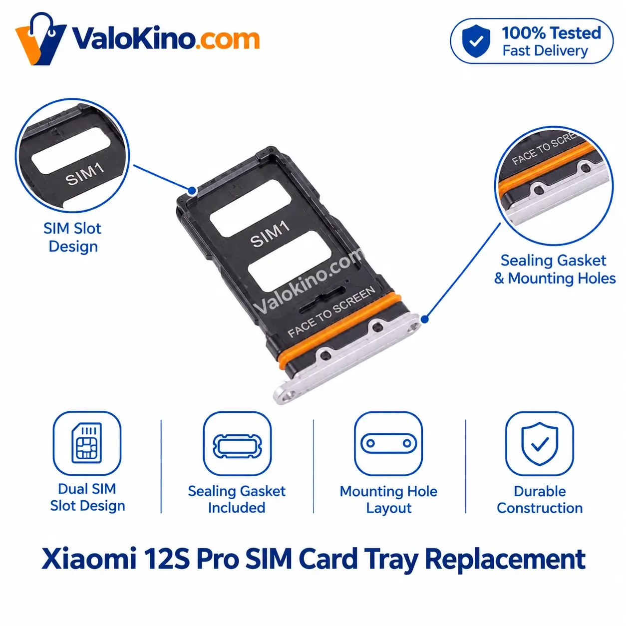 Xiaomi 12S Pro SIM Card Tray Replacement Price in Bangladesh