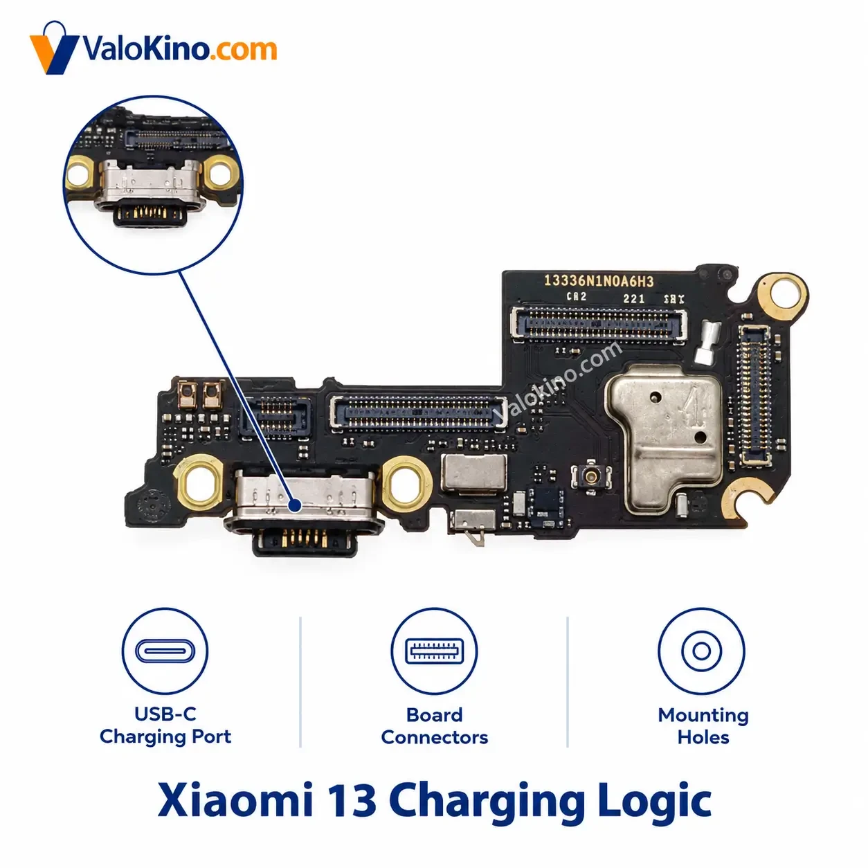 Xiaomi 13 Charging Logic PCB Board with USB-C Port