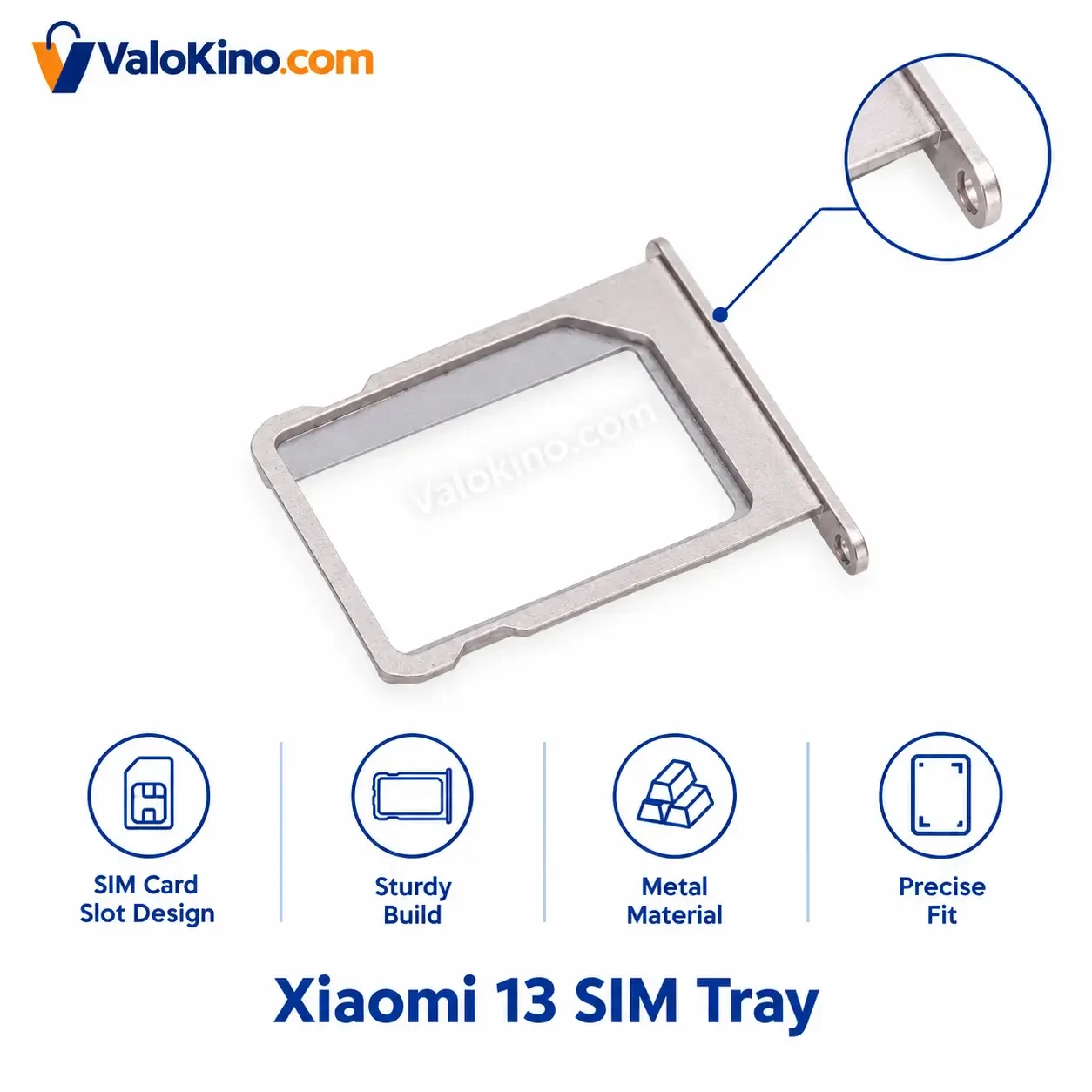 Xiaomi 13 SIM Tray replacement part front view