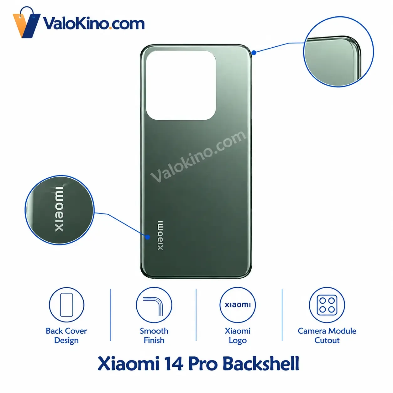Xiaomi 14 Pro Backshell Replacement Rear Housing Panel