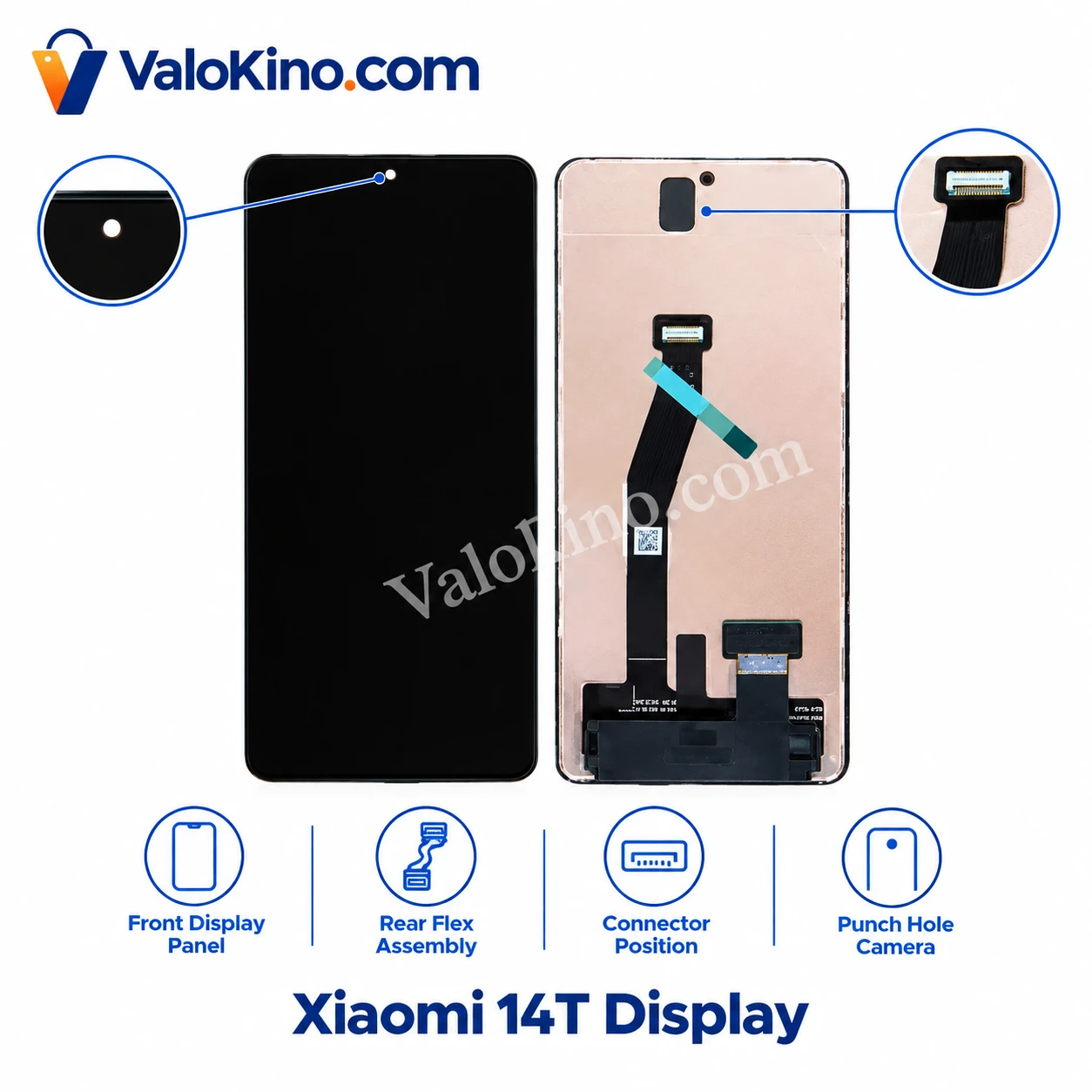 Xiaomi 14T Display Front and Back View