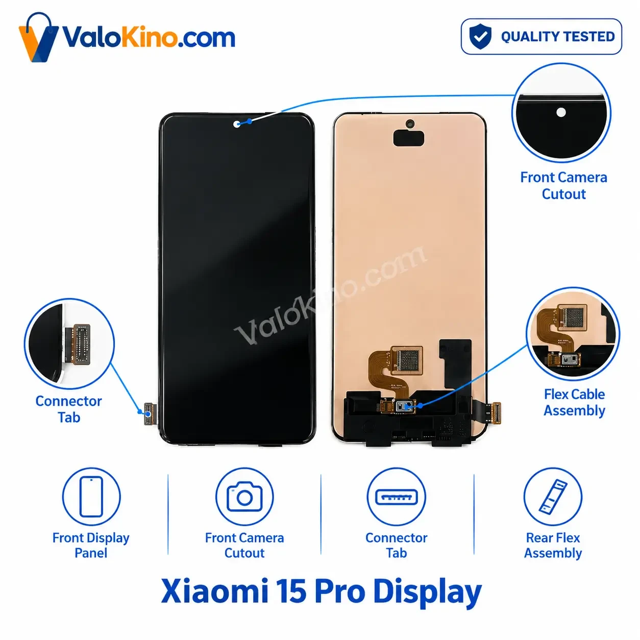 Xiaomi 15 Pro Display front and back view