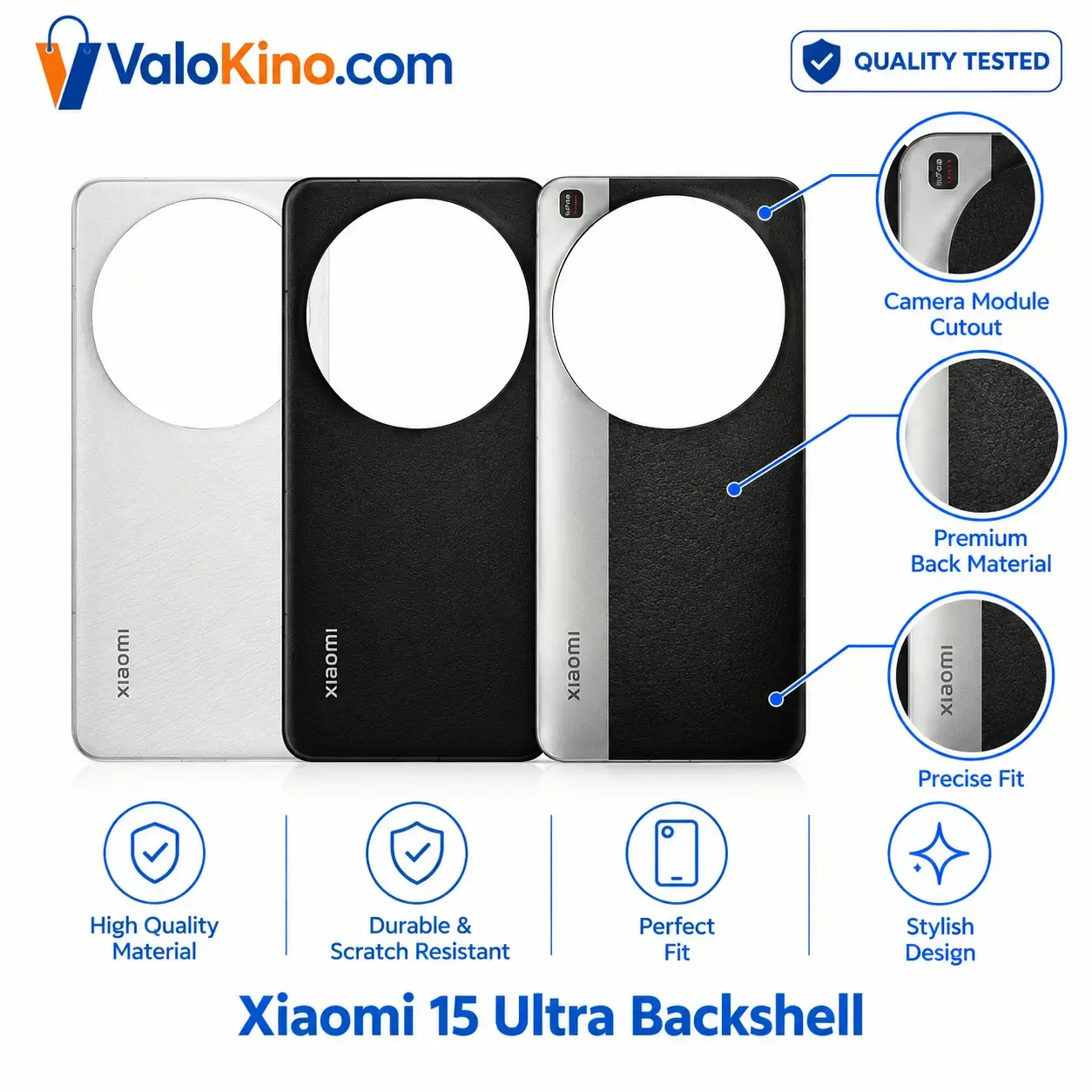Xiaomi 15 Ultra Backshell front and back view