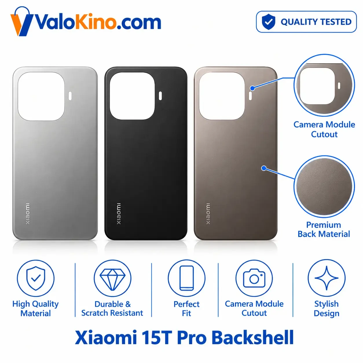 Xiaomi 15T Pro Backshell front and back angles